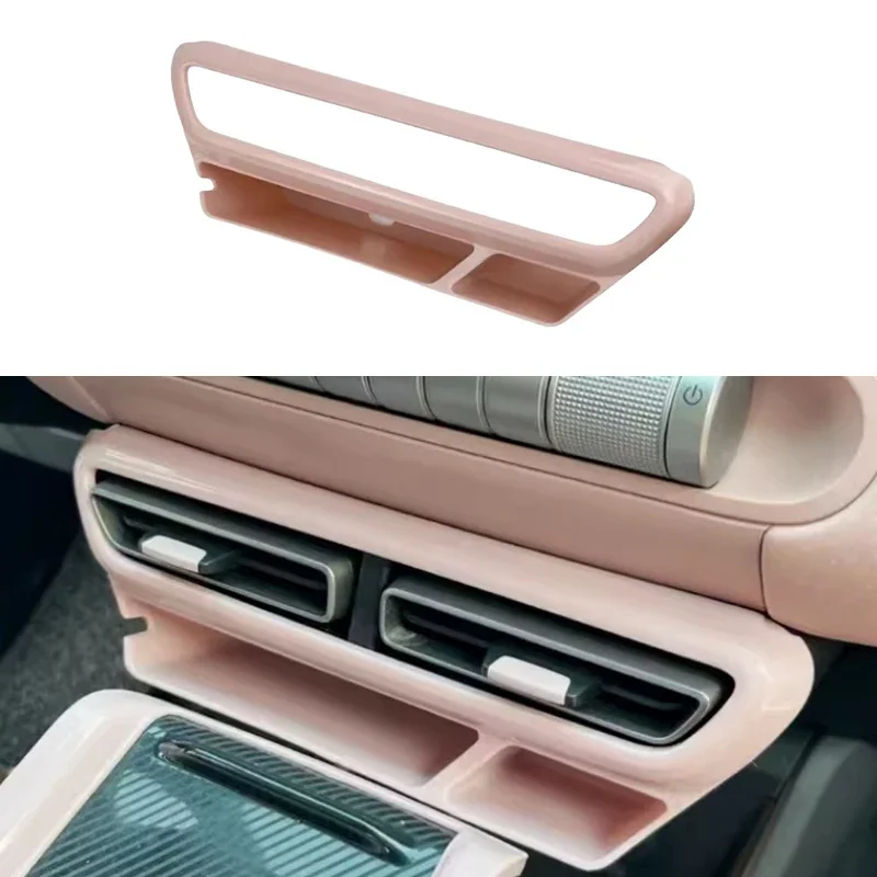 

New！ Car Central Control Lower Storage Box Fit for BYD Seagull Air-conditioning Outlet Storage Box Car Interior Modification Par