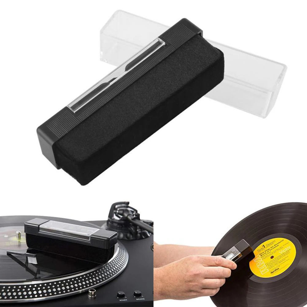 1 Set Anti Static Vinyl Record Cleaner Dust Remover Brush for Phonograph Turntable LP Vinyl Records Cleaning Kit