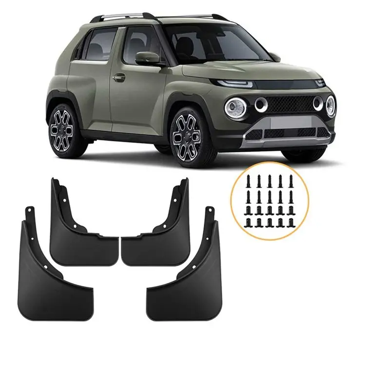 WF-Car Mudguards For Casper 2021-2024 Front Rear Mud Flaps Guards Splash Fender Car Exterior Parts