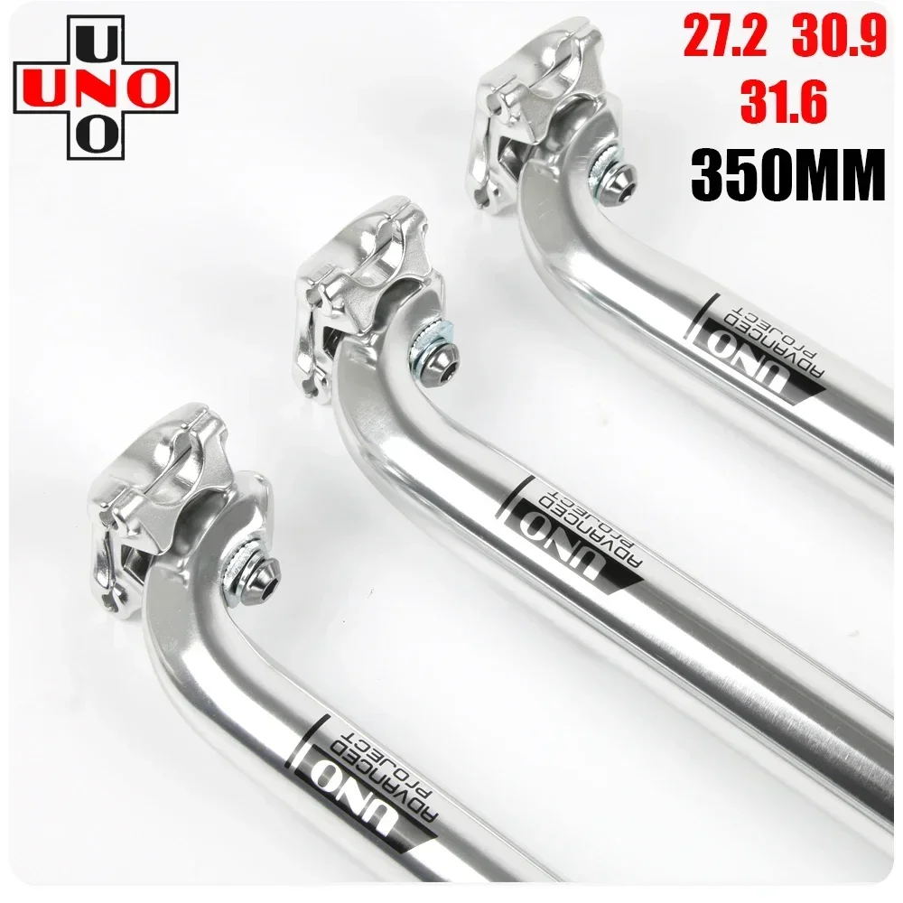 UNO Ultralight Bike Seatpost 27.2/30.9/31.6*350mm One-piece Forged Bicycle Seat Post Mtb Seat Tube Seat Pole Bicycle Accessories