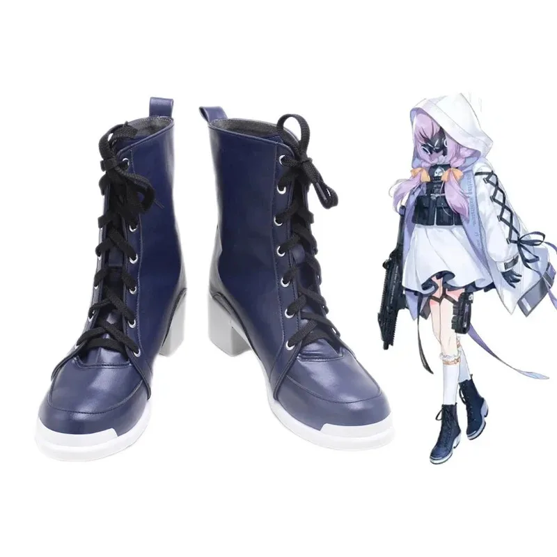 Azul archivo Hakari Atsuko Cosplay zapatos botas juego Anime Halloween Navidad fiesta traje accesorios hechos a medida mujeres hombres