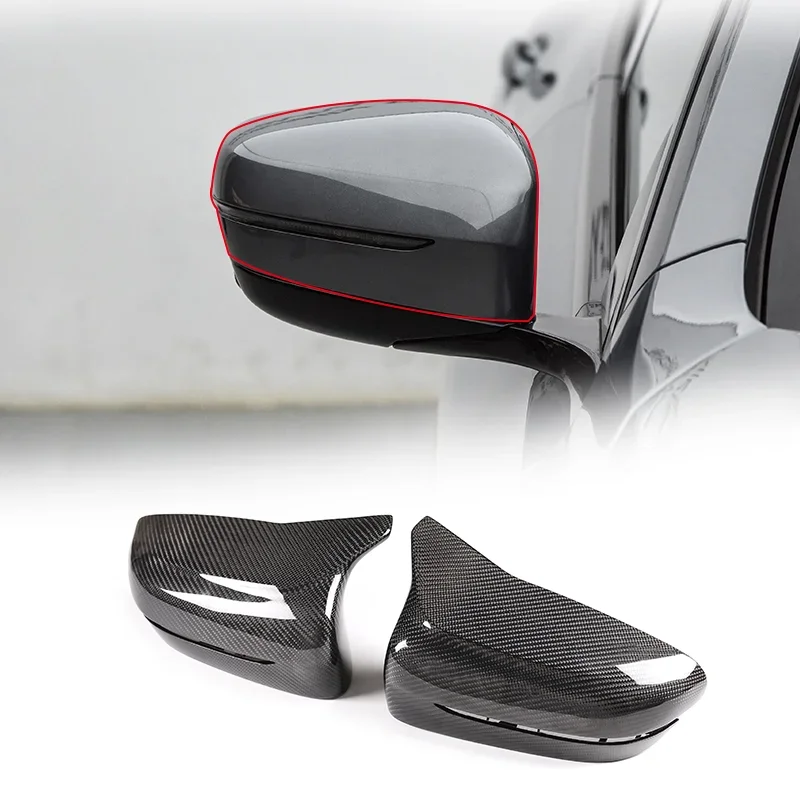 

For BMW 3 Series 4 Series 2021-2024 LHD Real Carbon Fiber Car Side Rearview Mirror Cover Trim Sticker Replacement Accessories