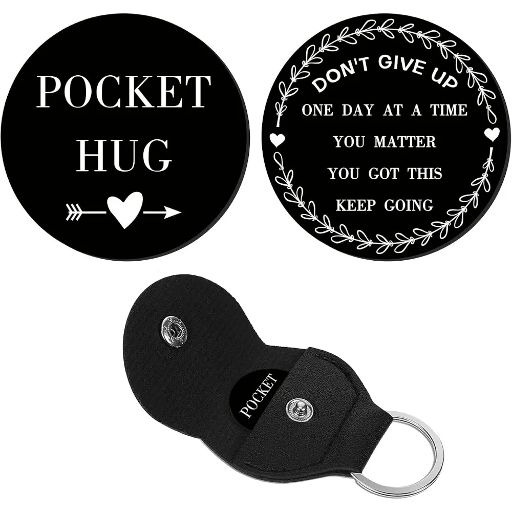 1 Set A Little Pocket Hug Token Heart Pattern Long Distance Relationship Keepsake