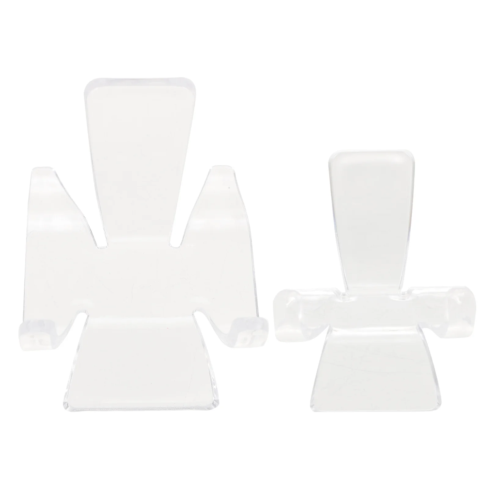 

20Pcs Crystal Display Stands Clear Plastic Holder Pedestal for Mineral Stone Specimen Jewelry Display Home Decor