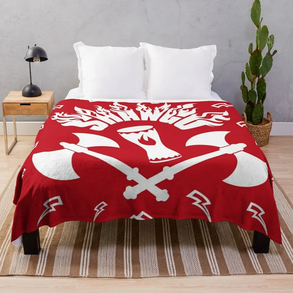 Shang?3 fierce warrior (white) Throw Blanket Hairys Sofa Quilt Winter beds Blankets