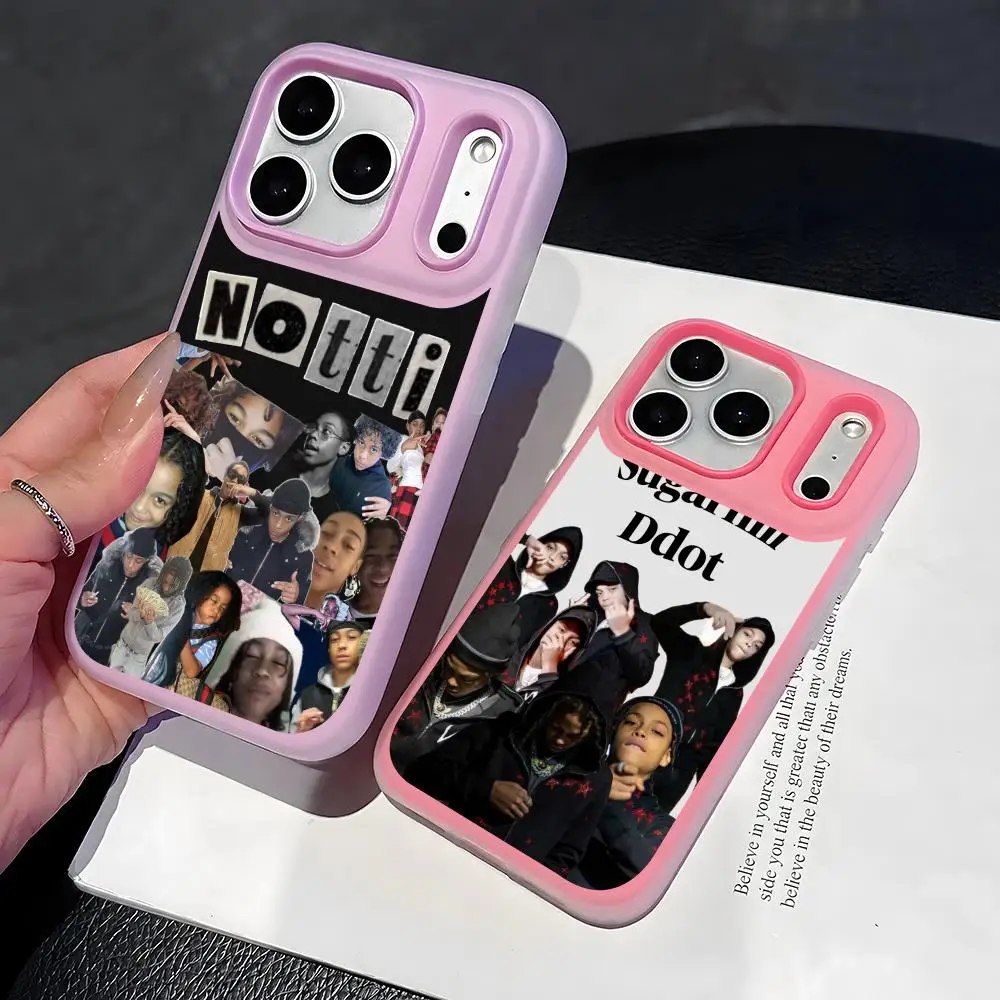 Rapper Dd osama Phone Case 2-in-1 Detachable Clear with Card Holder for iPhone 12-17 Soft Multi-Color view 2