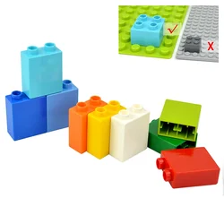 Duplos 1x2 Large Particles High Thick Building Blocks Educational Assembled Accessories Compatible Big Size Bricks Kid Toys