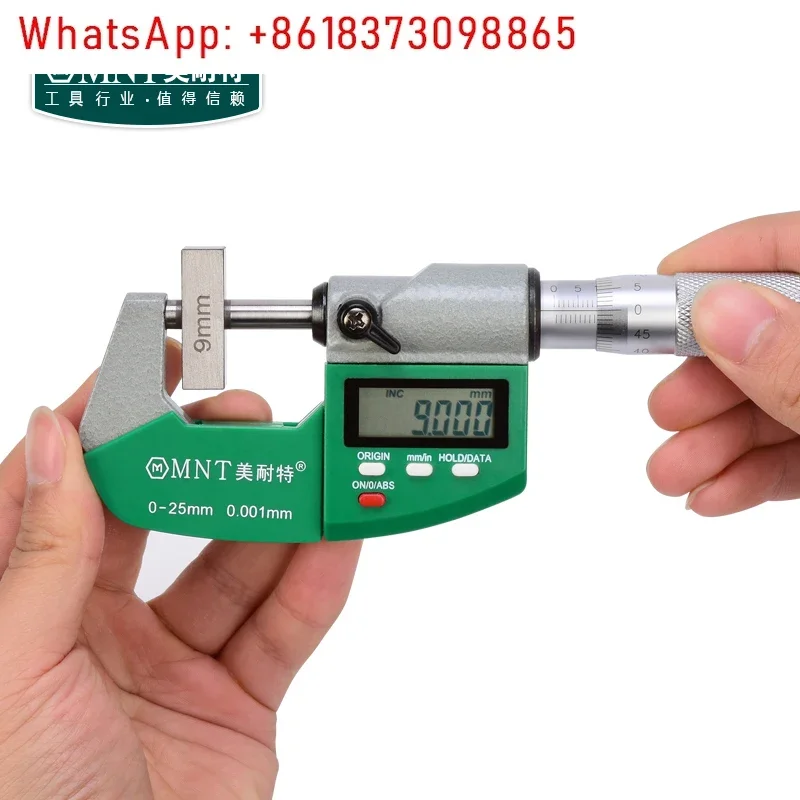 Outer diameter micrometer high precision thickness gauge caliper electronic digital spiral micrometer measuring tool