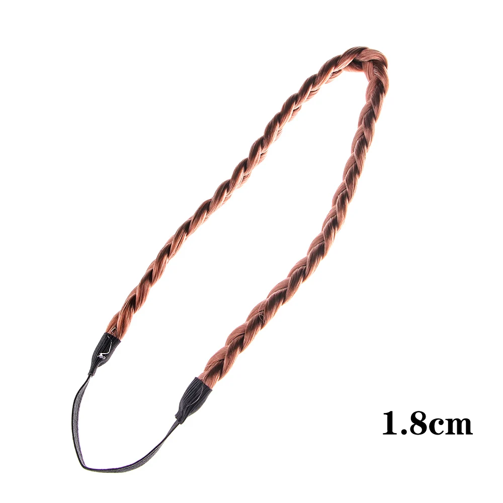 

Wedding Princess Headwear Elastic Head hoop Women Synthetic Wig Braided Headband Twisted Wig Headband Hair Bands