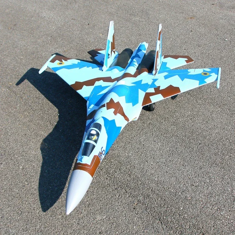 Premium 64mm di diametro doppio motore Jet modello Su-27, Replica in scala ad alta precisione per collezionisti e appassionati di aviazione