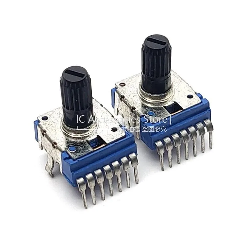 2PCS RK14 Type Dual 7 Pin B10K B20K B50K B100K B103 B203 B503 B104 With Midpoint Audio Amplifier Volume Potentiometer Shaft 13MM