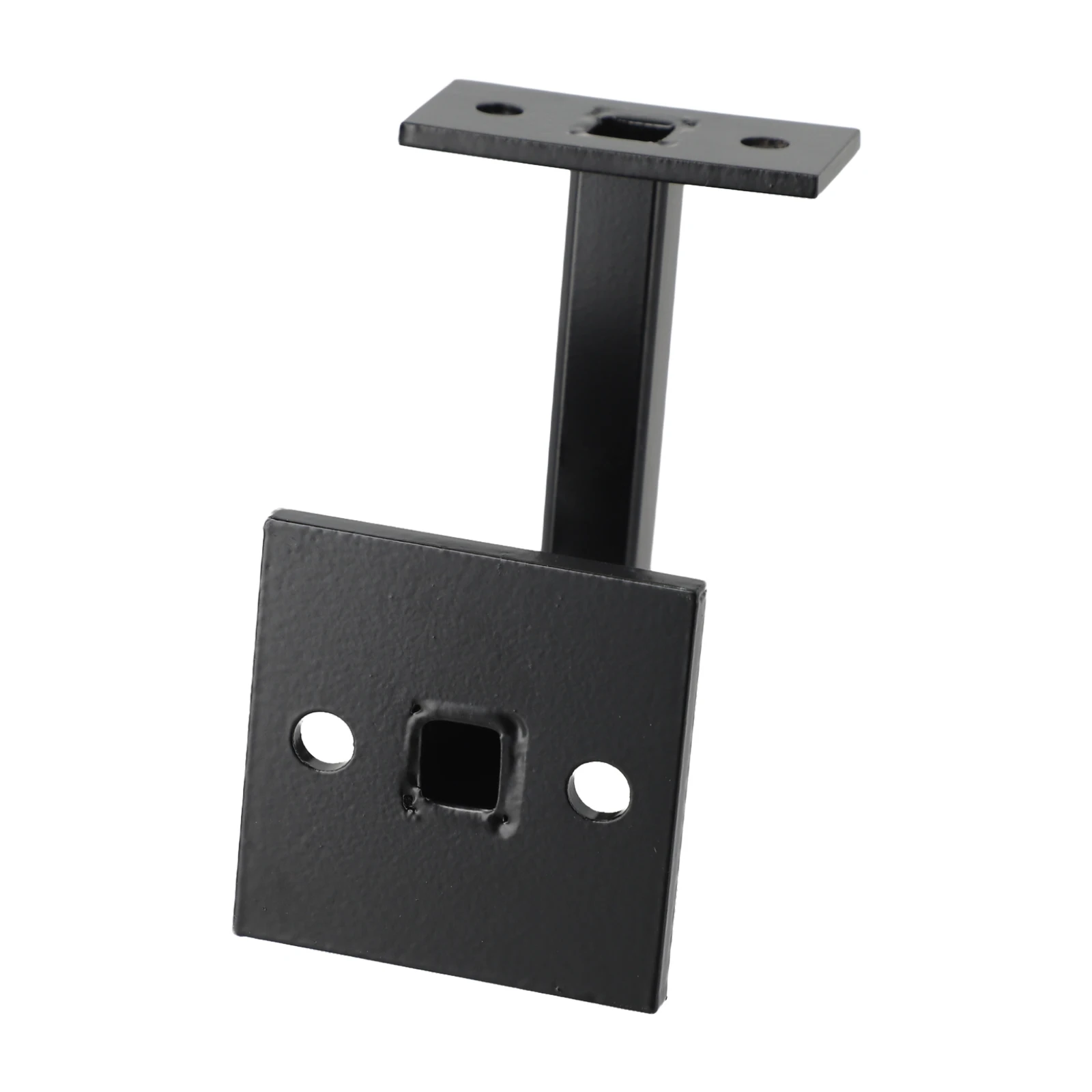 For Commercial Buildings Hand Rail Support Black Handrail Bracket 2.6 Inches In Height Easy Installation Robust Base Design