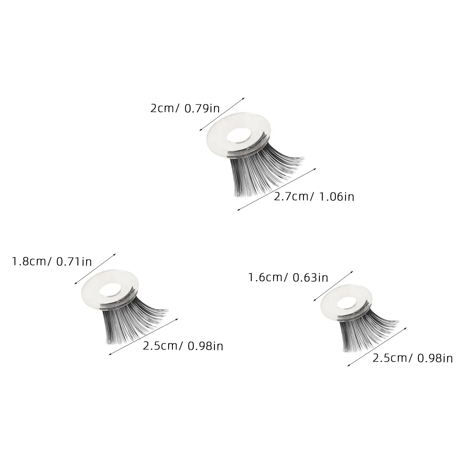 20Pcs Safety Multifunctional Eyelashes 12Mm 14Mm 16Mm 18Mm Crochet Amigurumi Eye Decoration Stuffed Animal Crafting Accessories