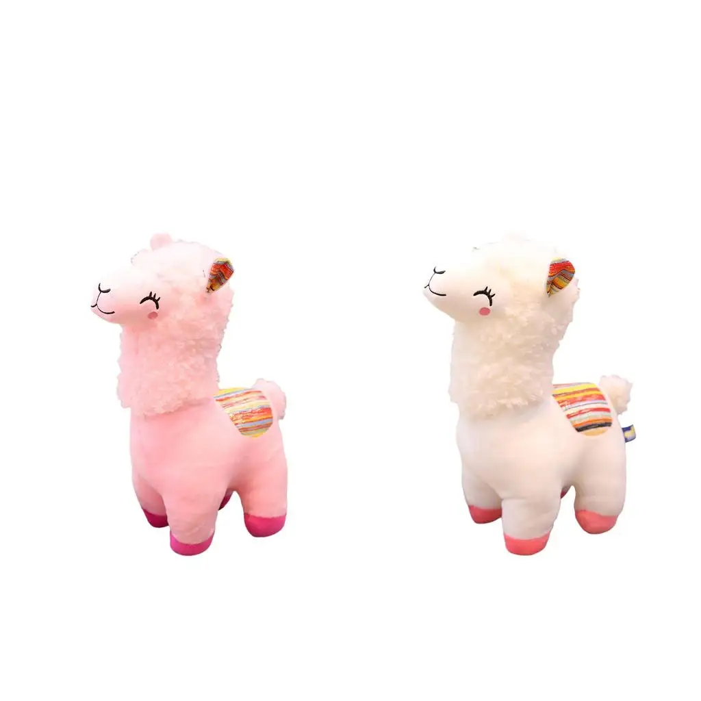 Pack of 2 Kawaii Alpaca Plush Toy Bedding Bedroom Decoration New Years Gift