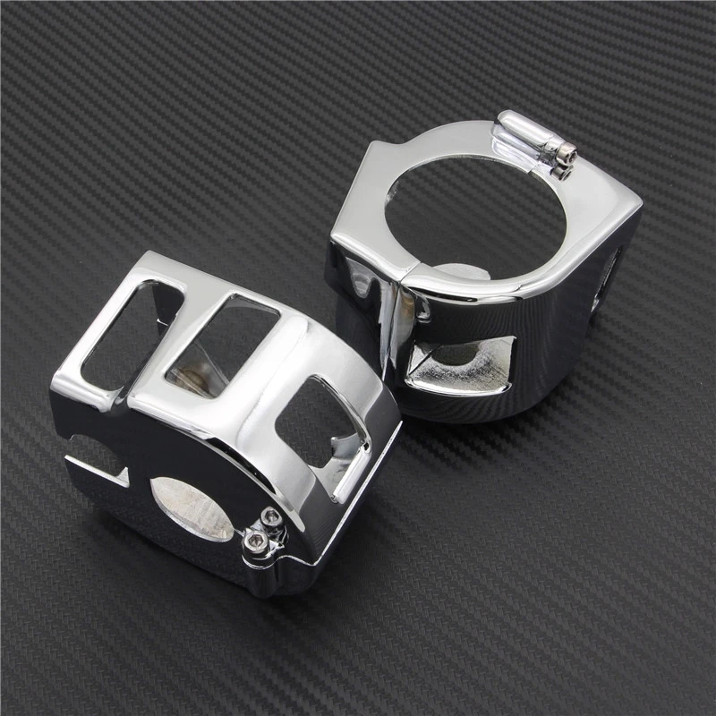 CHROME BILLET SWITCH HOUSING COVERS for Kawasaki  Vulcan VN900 2006-2012