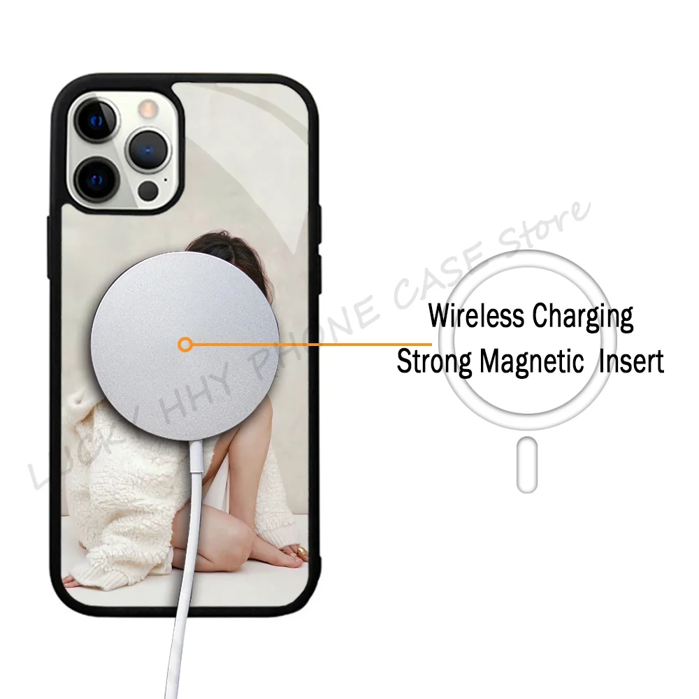 Phone Case Strong Magnetic For IPhone 15 14 13 Pro Max 11 12 Mini Singer-Selena Gomez For Magsafe