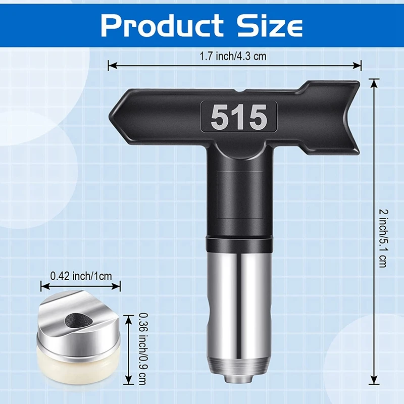 PORK-12Pcs 스프레이 팁 에어리스 페인트 분무기 팁, 에어리스 노즐 팁, 에어리스 스프레이 기계용 페인트 액세서리