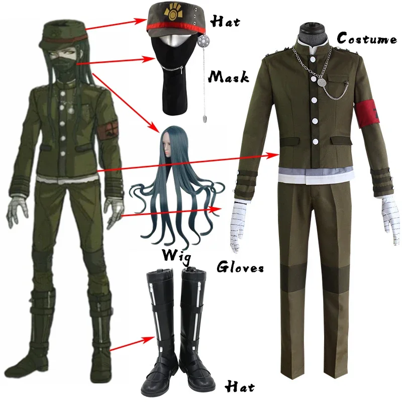 Anime Danganronpa V3: Killing Harmony Korekiyo Shinguji Cosplay Costume Outfits School Uniform Halloween Custom Made