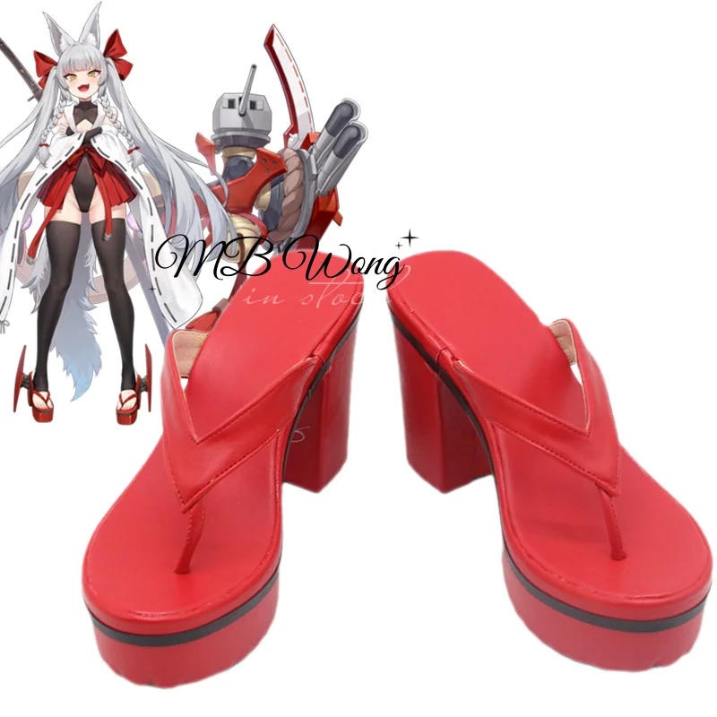 

Game Azur Lane Asanagi Cosplay Shoes IJN Asanagi Cosplay Geta Role Play Halloween Carnival Party Outfit Christmas Custom Made