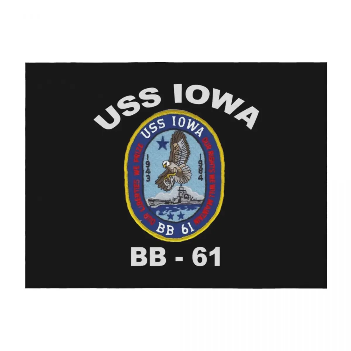 

USS Iowa Throw Blanket halloween Luxury Throw Warm for sofa Blankets