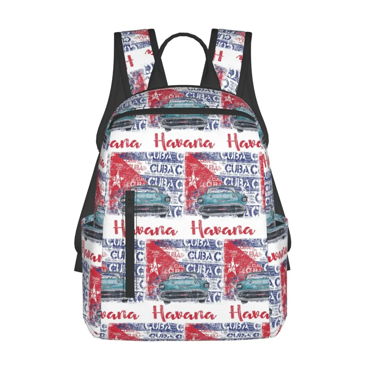 Cuba Cuban Havana Flag Gift Backpack Daypack Large Capacity Boys Girls BookBag School Bag Shoulder Bags for Men Women