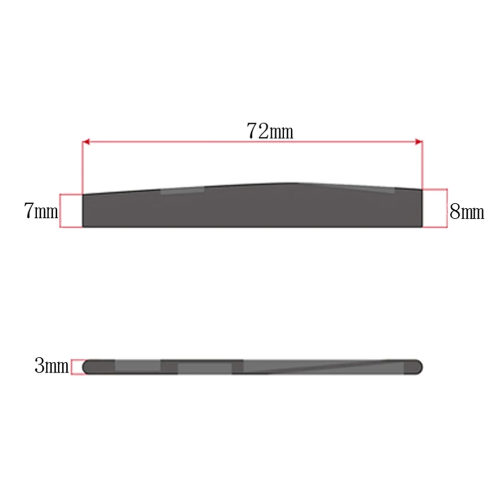 

Bronze Lower Pillow Gold Plated Bridge Guitar Saddle Parts Accessories Brass Acoustic Folk Replacement Tone Quality