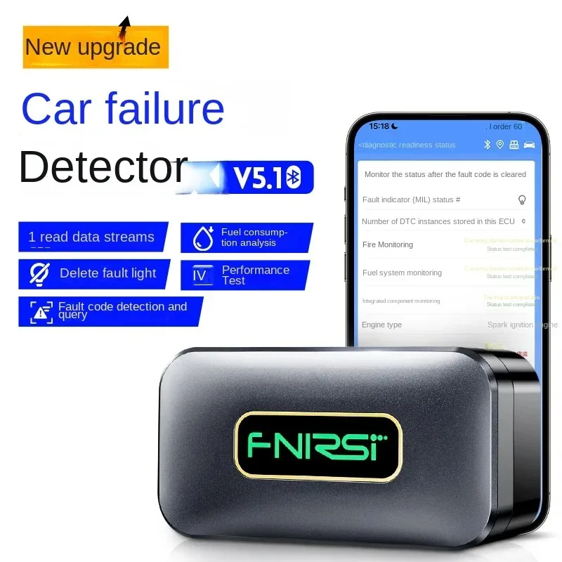 

Автомобильный диагностический прибор FNIRSI FD10 OBD2, Bluetooth 5,1, детектор неисправности двигателя