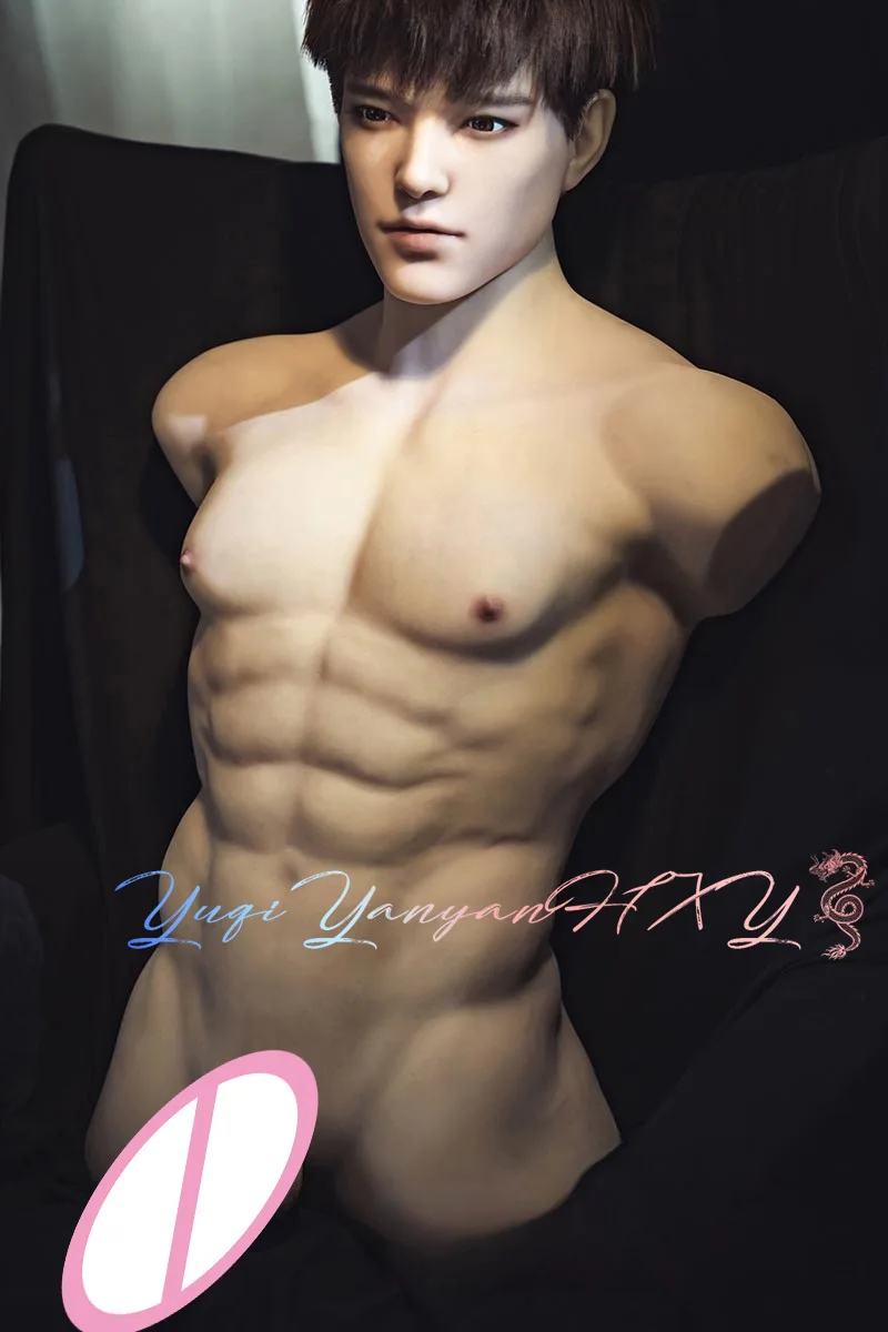 金属骨格、筋肉質の男性、硬いペニス、男性の偽胸筋と偽腹筋を備えた最高のカスタムメイド人形