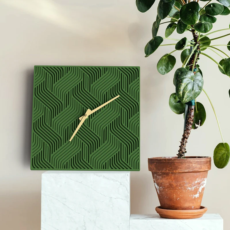 Italian Minimalist Wall Clock Modern Simple Living Room Creative Wall Clock Dining Room Design Home Decor Relogio De Parede FYWC view 3
