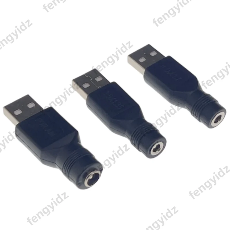 

fengyidz DC Female Jack To USB 2.0 Male Plug Jack 5V Power Plugs Connector Adapter Laptop 3.5*1.35mm/4.0*1.7mm/5.5*2.1mm Black
