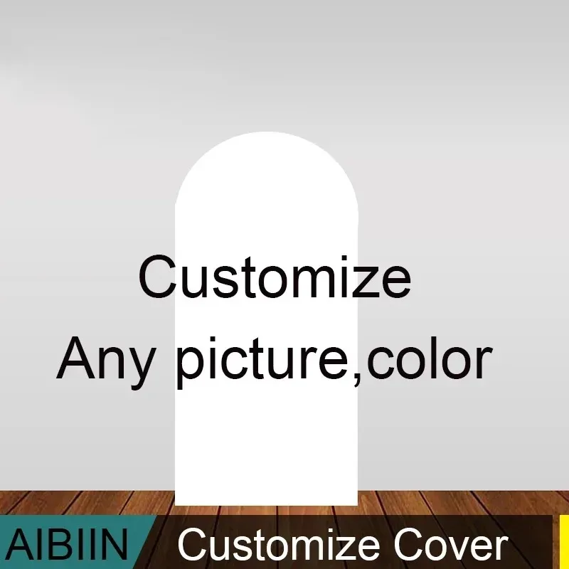 AIBIIN Aanpassen Bruiloft Boog Cover Elastische Spandex Ingericht Stand Stof voor Ronde Top Achtergrond Bruiloft Verjaardag Feestdecoratie