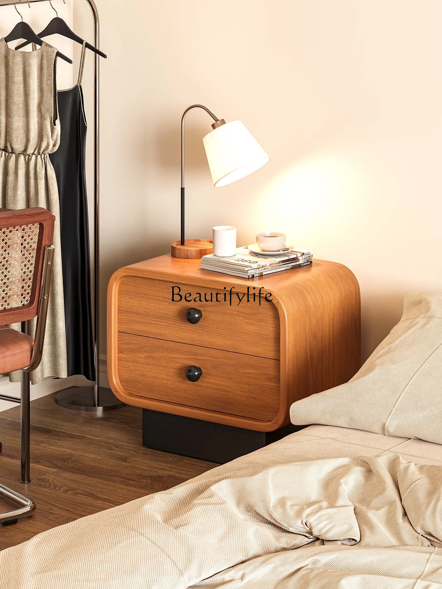 Cute Fat Pier Bedside Table Artistic Sense Small Storage Sofa Side Cabinet