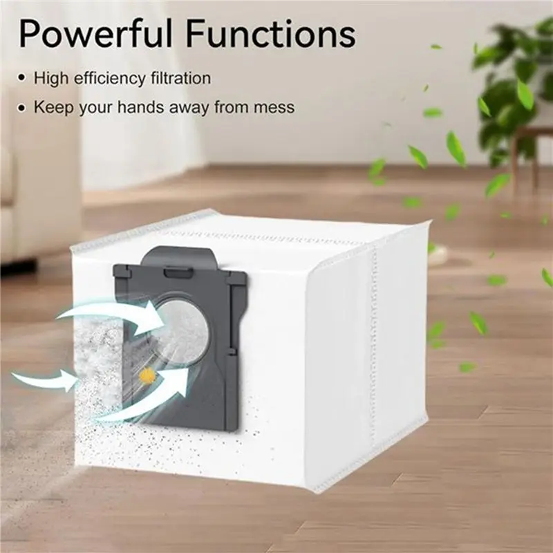 ABAH-12 Pcs Dust Bags For Dreame Mova E30 Ultra / Trouver E30 Ultra Sweeper Accessories Built To Last And Work Well