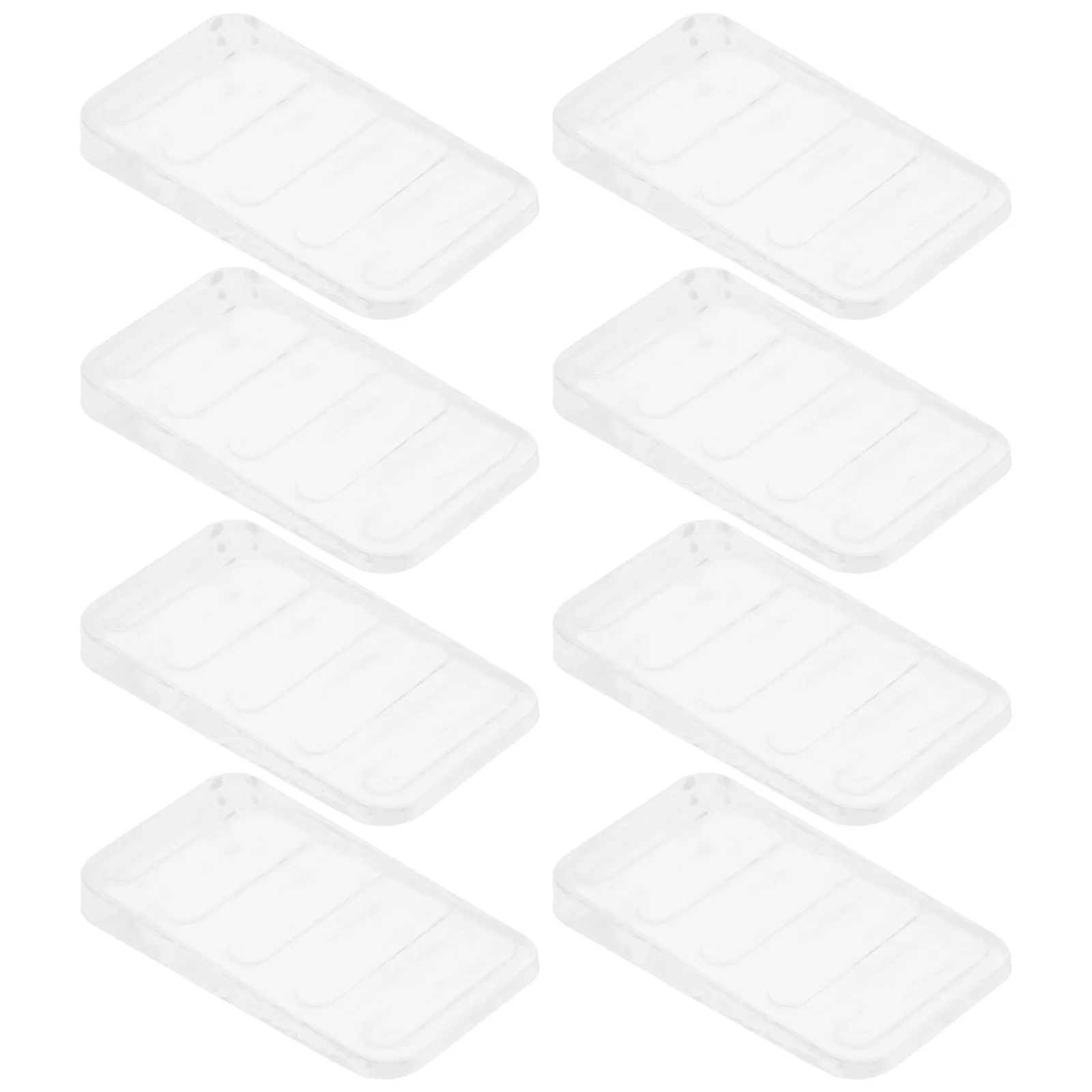 

8pcs Transparent Furniture Leveling Pads Pu Wedges For Table Bed Cabinet Height Adjusters Non-Slip Stabilizers Furniture Leg