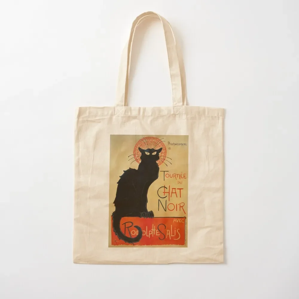 

Tournee du Chat Noir by Théophile Steinlen Vintage French Advertising Poster Tote Bag custom bags cloth bag woman Bag