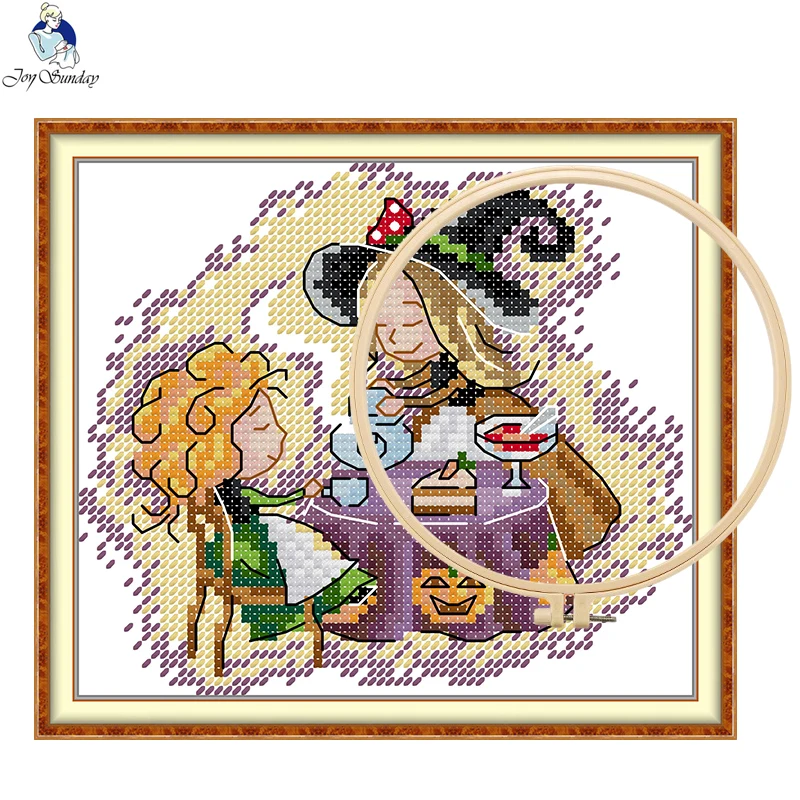 Little Wizard 1 Series Count Cross Stitch Kit 11CT 14CT 16CT Embroidery Kit Sewing Kit Home Decoration DIY Crafts Gift
