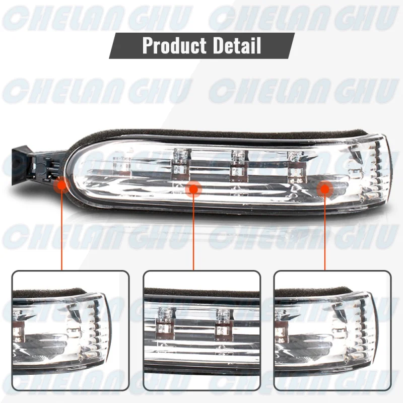 Pair 2pcs For Benz W163 ML270 ML400 ML320 ML350 ML430 ML55 ML500 2002 2003 2004 2005 LED Turn Signal Light Repeater Indicator