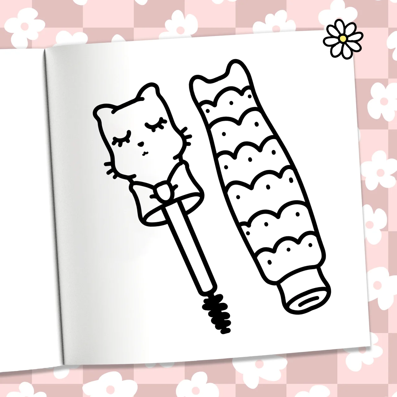 Glow Cosmetics Adult and Adolescent Coloring Books Fashion Cute Pattern Drawing Books Exquisite Cosmetics Illustration Coloring