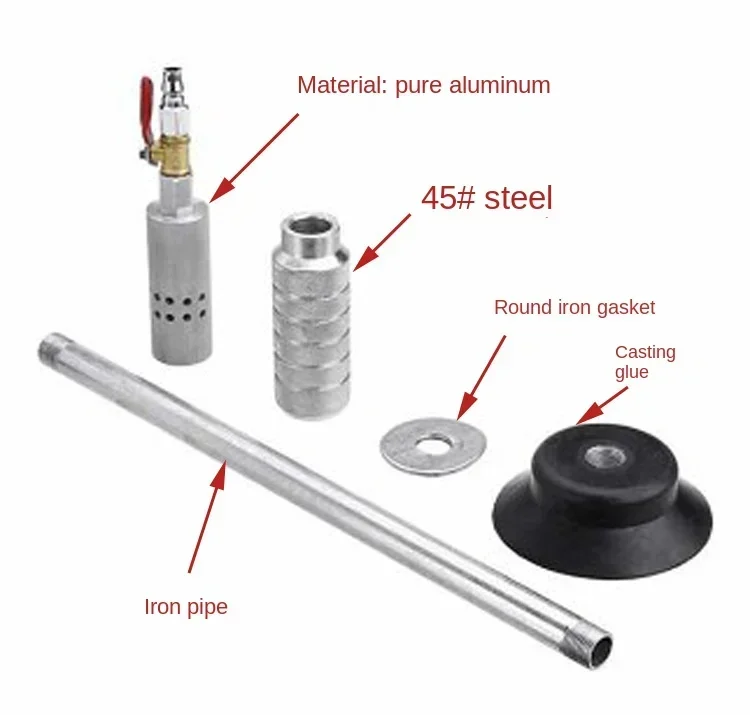 

Durable Car Dent Air Pneumatic Dent Puller Auto Body Repair Suction Cup Slide Hammer Tool Kit Slide Hammer Tools