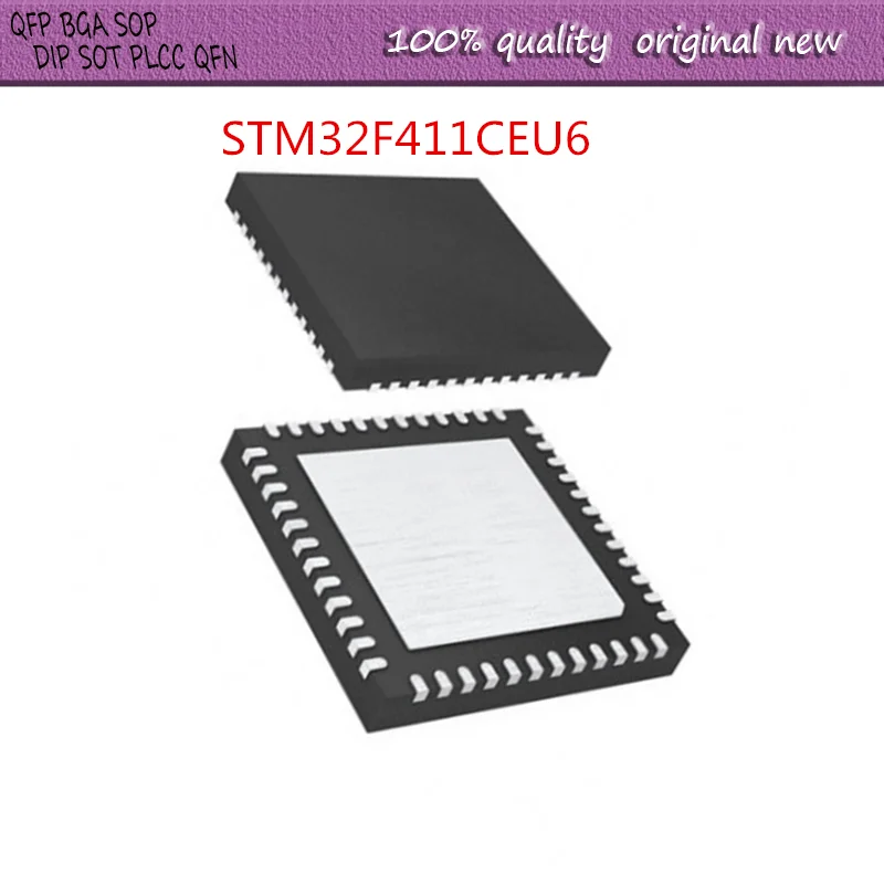 

НОВЫЙ 2 шт./лот STM32F411CEU6 STM32F 411CEU6 QFN-48