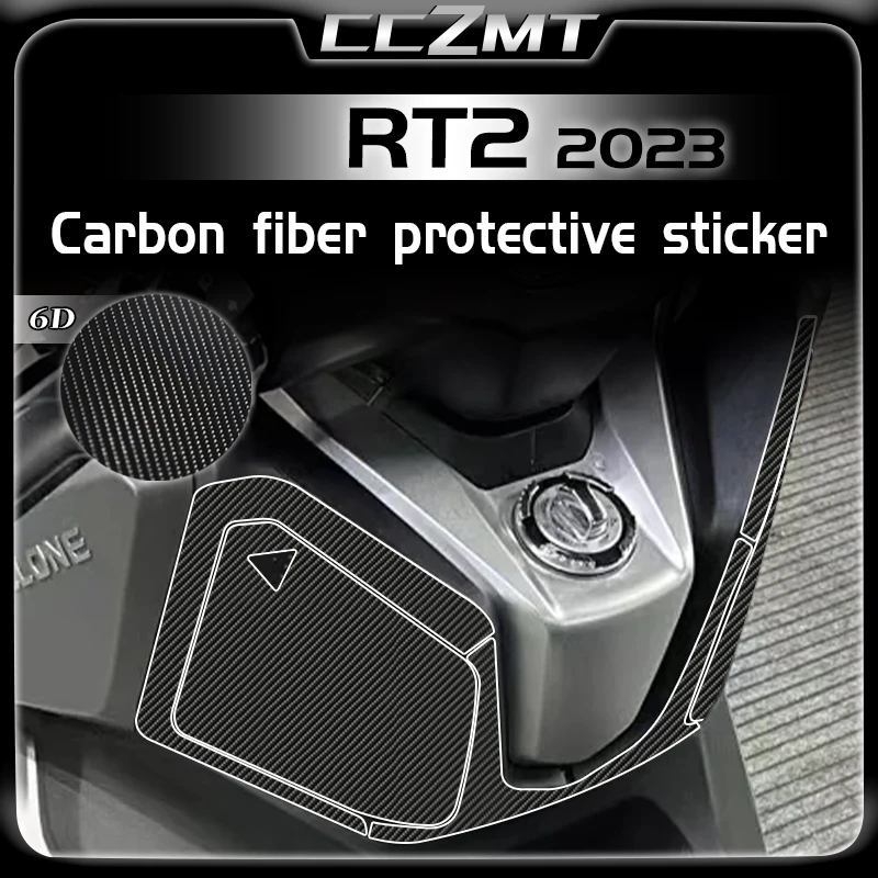 

For CYCLONE RT2 2023 6D carbon fiber car body stickers protection stickers waterproof film modification accessories