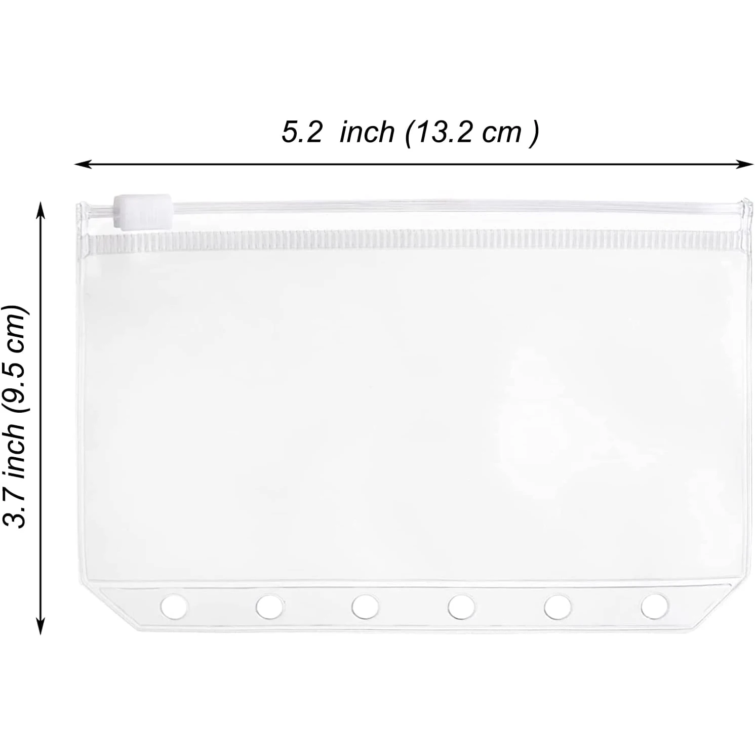 A7 Pu Lederen Budget Bindmiddel Hervulbare 6-ring Losbladige Persoonlijke Planner Notebook Met 6 Ritszakken Cash Enveloppen Systeem