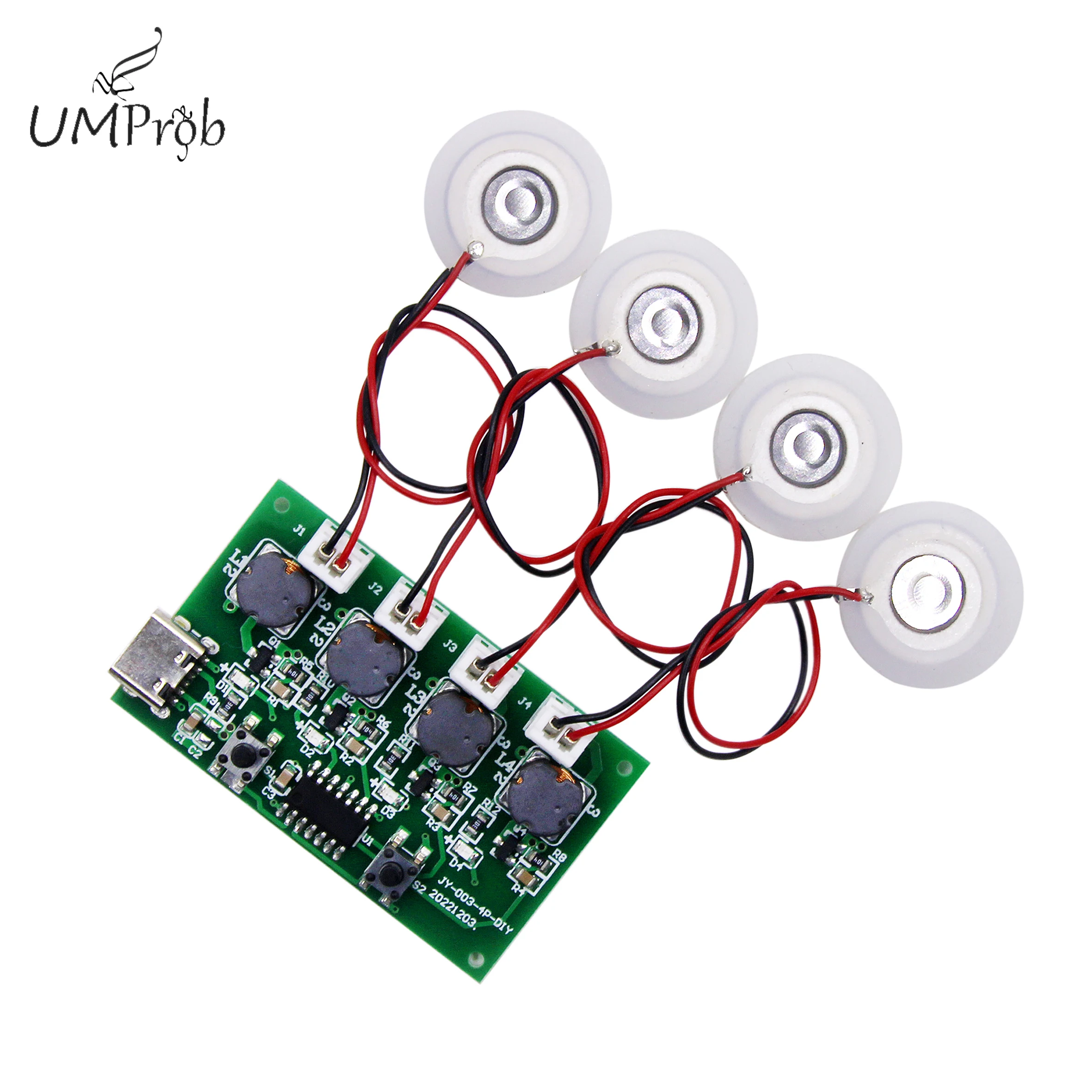 Mini nawilżacz USB typu C zestawy DIY wytwornica mgły i płytka drukowana sterownika 4 zamgławiacz folia atomizująca arkusz atomizera oscylacyjny