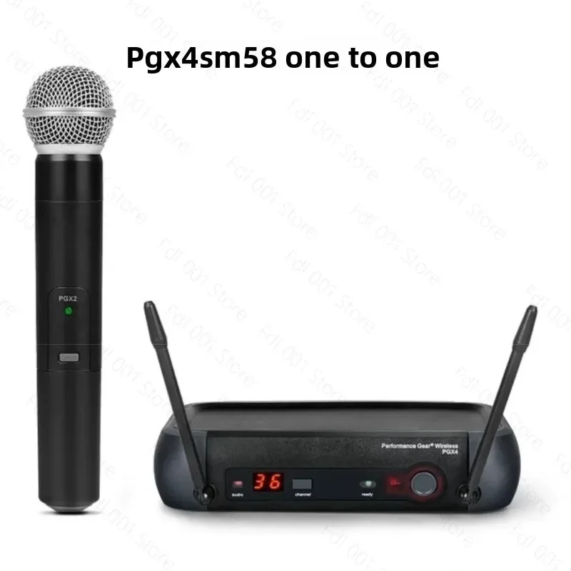 Stage Wireless Microphone System Handheld Dynamic Mic Transmitter Receiver