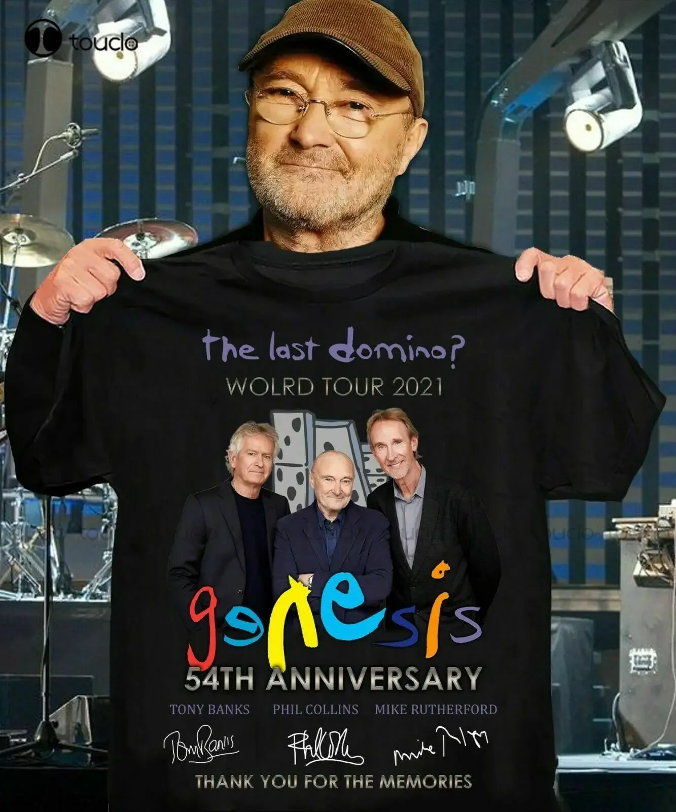 The Last Domino World Tour 2021 Genesis 54Th Anniversary Thank You T Shirt Gift  Tshirt Custom Aldult Teen Unisex