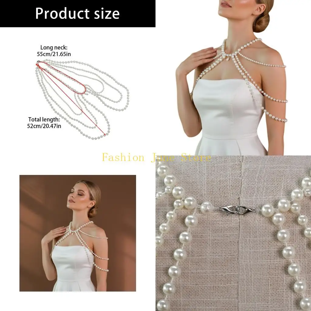 N5KA – belle ceinture taille perlée, chaîne corps, bijoux pour fêtes Occasions à plage