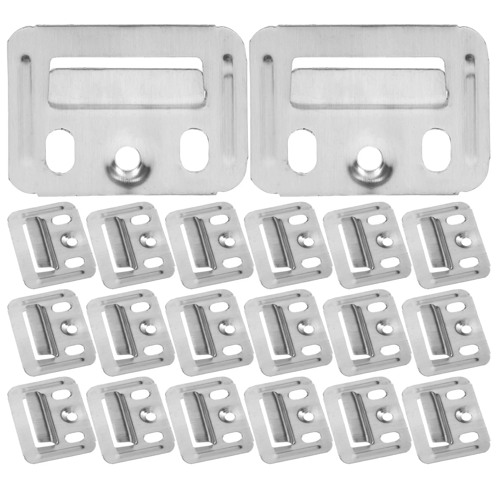 50Pcs Integrated Wall Panel Buckle Clips Stainless Steel Wall Cladding Fixing Clips Quick Installation Panel Mounting Hardware