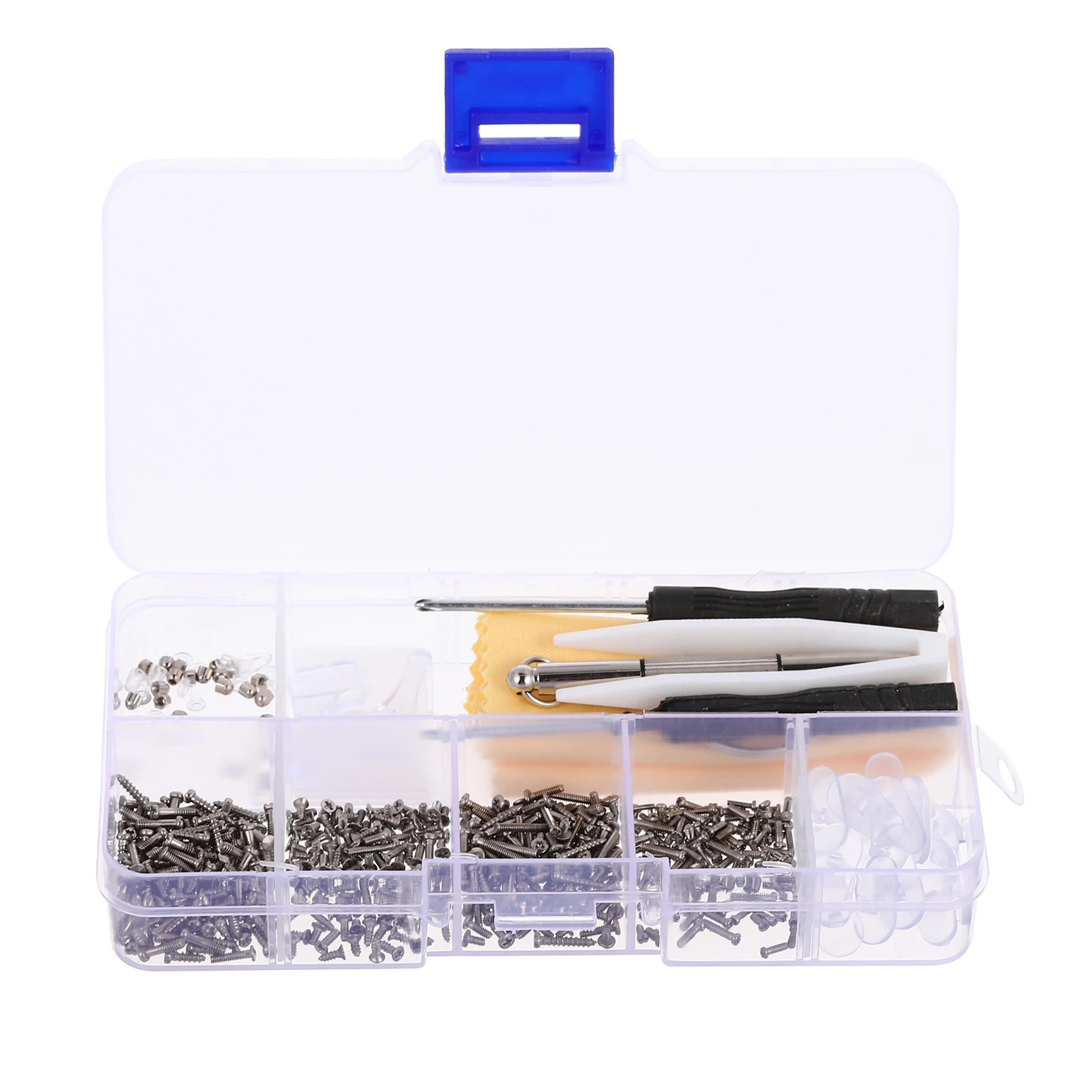 

Glasses Repair Tool Kit Eyeglass Screws Spectacles Care Set Stainless Steel Cap Baby Screwdriver Small Glasses Supplies Durable