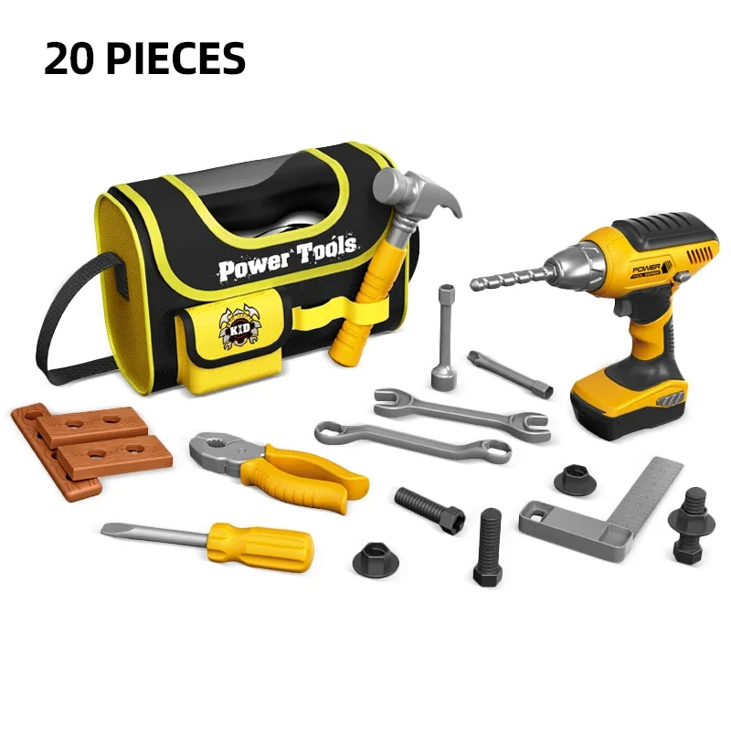 Gesimuleerde Reparatie Tools Speelgoed voor Jongen Meisjes Rollenspel Elektrische Boor Fantasiespel Toolbox Kit Kinderen Toolkit Speelgoed Geschenken