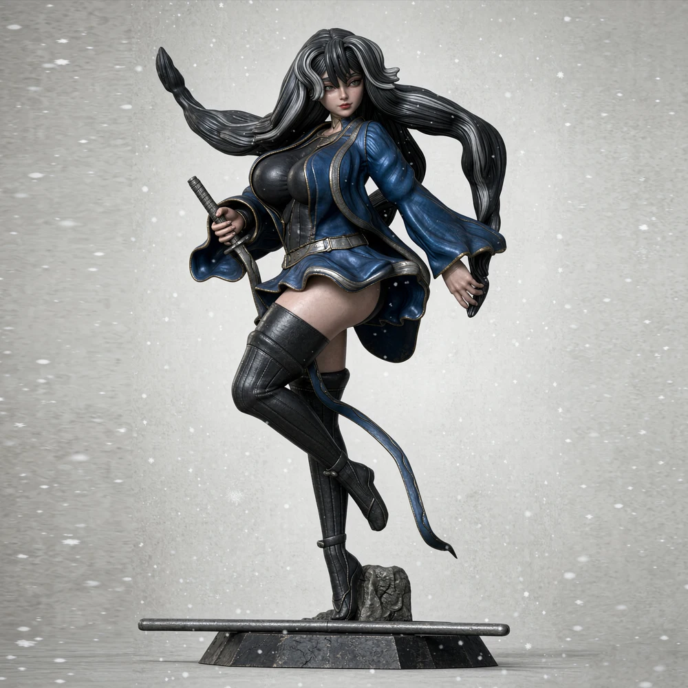 Kids Toys Sale - Figurina in resina grigia di ragazza